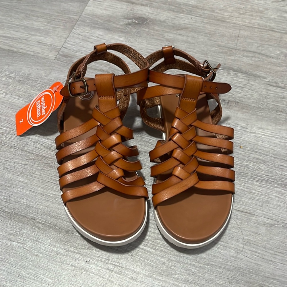 Brown Gladiator Sandals for Girls